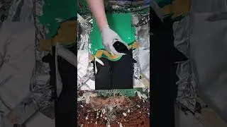Split Base Dutch Acrylic Pour with extra Gold #shorts #dutchpour #paintpouring #acrylicpouring