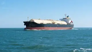 Big Tanker Ship Sailing In Pleasant Weather
