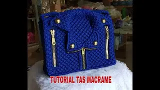 DIY, TUTORIAL TAS TALIKUR / MACRAME MODEL JAKET bagian 1