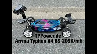 Arrma Typhon V4 TP Power 4070 2080KV 6S  209km/h Speedrun