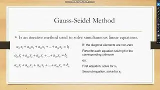 pijana jerenz gauss seidel method