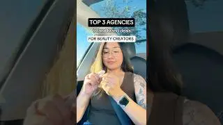 here are my top 3 agencies I use to land brand deals as a beauty content creator! 🤭🫶