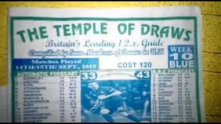 Week 9, 2019 English Pools Dead Games: Temple of Cannot Draws