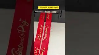 Ribbon Printer For Florist&Gift shop ribbon Low Cost Barcode Printer  #ribbonprinting #ribbon