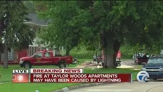 Fire at Taylor Woods Apartments may have been caused by lightning