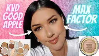 I FOUND A DUPE FOR THE KAT VON D GOOD APPLE FOUNDATION! SIDE BY SIDE COMPARISON+REVIEW (i'm shocked)