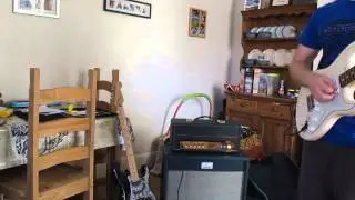 Beer MP-20RH Amplifier with Rustic Ash Fender Stratocaster
