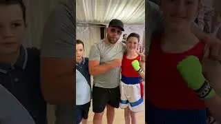 25 Billy Joe Saunders giving James Dean some encouragement  4th June 2023