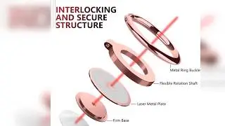 Cell Phone Ring Holder Finger Kickstand - FITFORT 360&deg; Rotation Ring Grip for YOu