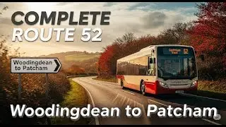 Complete Route 52: Woodingdean to Patcham with Commentary | Compass Travel Vlog