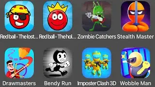 Red Ball The Lost Island, Red Ball The Holy Treasure, Zombie Catchers, Stealth Master, Bendy Run