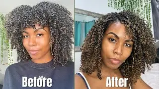 New Hair | Blonde Pintura Highlights on my 3c/4a Curls