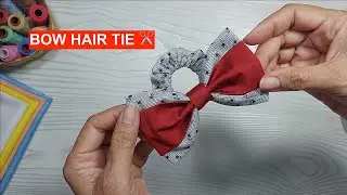 How to Make Hair Bows Easily | Beautiful Bow Hair Tie Project | Hair Bow DIY