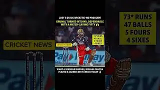 KURNAL PANDYA THE GAME CHANGER #ipl #rcbians #kurnalpandya #goviral #rcbwin #bcci #cricket #rcb