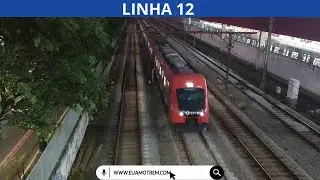 🚄TUE SÉRIE 8500 (H608) 8605-8608 DA CPTM PASSANDO PELA REGIÃO DO CARRÃO - LINHA 12 SAFIRA🚃