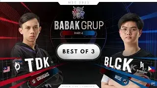 MOMENT FIGHT | TDK (MALAYSIA) vs BLCK (PHILIPPINES) | MSC Group Stage Day 4 | MSC 2023 | #MSC2023