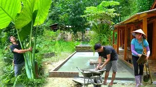 Complete the small yard cleanly. Find and harvest giant Alocasia Macrorrhizos plants for pigs