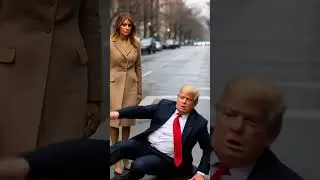 Trump Slippery Style Fail! 💥👞#SlideOfTheDay#FashionFail#UnexpectedComedy#youtubeshorts #zerakai1m