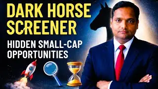 Dark Horse Screener &ndash; Hidden Small Cap Opportunities              #gs wealth creation