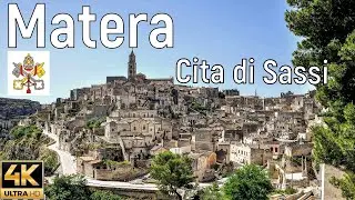Матера , Matera, Italy Walking Tour [ 4k ] City Sassi .