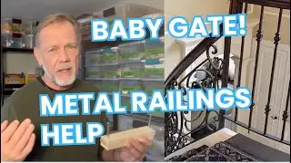 Babygate install damage free metal railings pic1