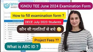 IGNOU TEE June 2024 Examination Forms Simran Gumber Level Up Learning