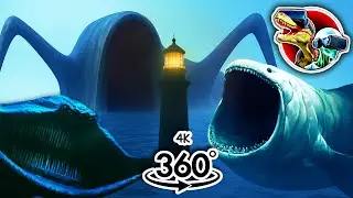 360 Sea Eater, Bloop Vs El Gran Maja from Light House | 360 video 4K