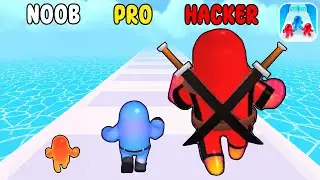 NOOB vs PRO vs HACKER in JOIN BLOB CLASH 3D MAX LEVELS!