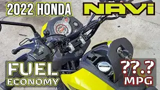 NAVI: 2022 Honda Navi First Refuel  // Fuel Economy = ???