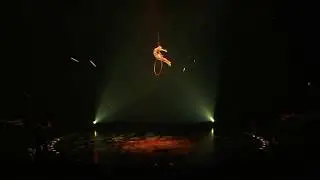 Elevation: Aerial hoop act at Volta by Cirque Du Soleil #danilabim #hairsuspension #aerialhoop