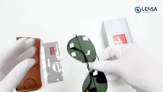 Unboxing ochelari de soare unisex Aviator Large Metal II Ray-Ban RB3026 L2821 &ndash; LENSA.RO
