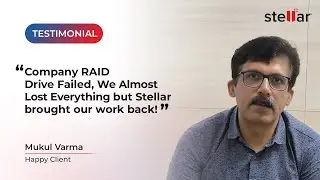 📹 Mumbai-Based Varma Associates&rsquo; RAID Server Failed&hellip; Stellar Data Recovery Saved Our Critical Data!