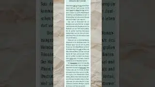 Short German article to learn German  Kurz-Artikel   #deutsch #deutschkurs #geschichte #lernen