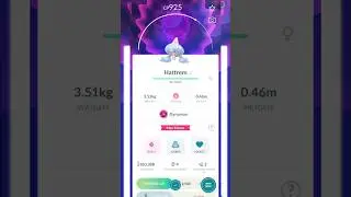 Dynamax Hatenna Pokemon Evolve in Hattrem #pokemongo #shorts #dynamaxpokemon #pokemonevolution
