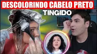 DESCOLORINDO CABELO CACHEADO TINGIDO DE PRETO |MISSÃO SUICÍDA QUASE IMPOSSÍVEL | MAS MEU DEUS É O...