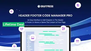 Header Footer Code Manager Pro WordPress Plugin Lifetime Deal $29