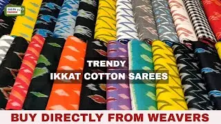 MERCIRIZED COTTON SAREES | LATEST IKKAT COTTON SAREES COLLECTION| SAREES ONLINE SHOPPING #SAREES