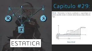#29. Ejercicio de Cargas Distribuidas 3 - Estática Curso Básico