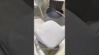 What's it like to have a transparent chair back combined with solid wood legs?
