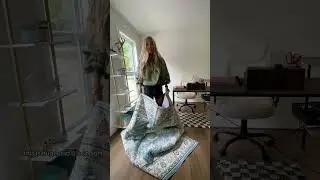 Scored a stunning blue rug for $63! bridgerton vibes #homedecor