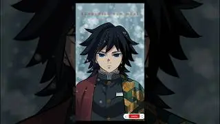 Drawing Coldest Giyu Tomioka ! 🌊❄️ | Demon Slayer Art#demonslayer #anime #shortsfeed#digitalart