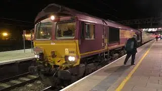 (HD) Colas Rail 56105 & DB Cargo 66183 work Pathfinder tours 'The Fiddlers Five' - Stafford
