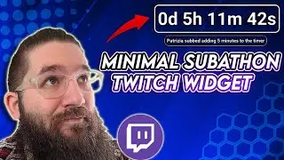 ЕДИНСТВЕННЫЙ минимальный виджет Subathon для Twitch, который вам понадобится