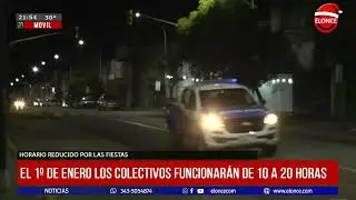 Los colectivos funcionara con horario reducido este miércoles - 30/12/2025