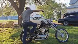 1974 ironhead sportster chopper build # 27