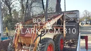 ヤフオクで落札したジャンクのボブキャットを動かして見る☆ BOBCAT CLARK TCM 310 315 ZB600C クボタ  ディーゼルエンジン