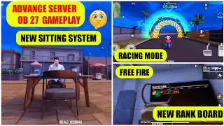FREE FIRE ADVANCE SERVER OB 27 NEW SITTING OPTION  😂  TRAINING MODE CHANGE GAMEPLAY | WIFIGAMINGDOST