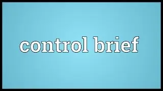 Control brief Meaning