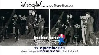 @indochineofficiel 29 Septembre 1981 - La Rose Bonbon - le premier concert d'Indochine.