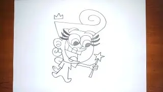 How To Draw Wanda Step by Step for Kids | The Fairy oddparents Characters Drawing For Kids